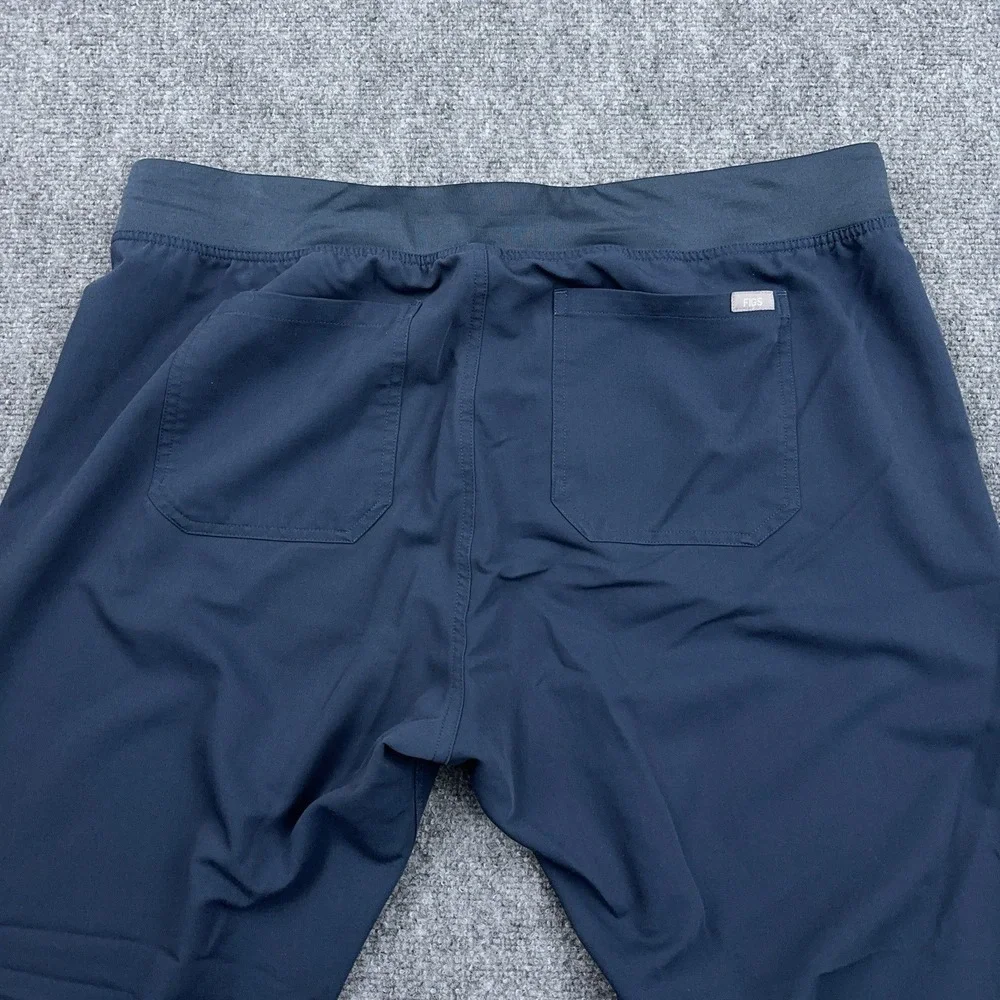 FIGS Livingston Basic Straight Leg Scrub Pants Women's XL Blue Medical‎ Stretch